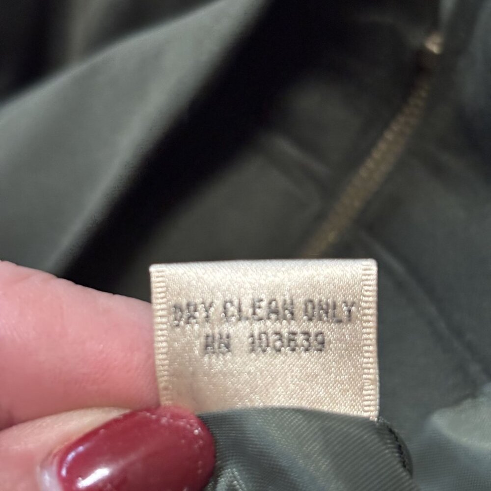 Vintage Trousers ETC New York Zip-Up Dark Olive Jacket Size 14 - Picture 5 of 6